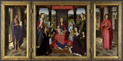 Mary with Child, Saints, and Donors by Hans Memling